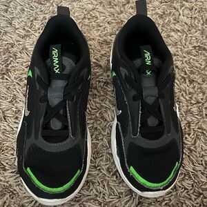 Black and neon green air max.